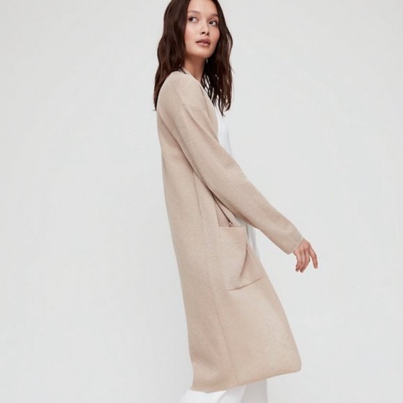 Aritzia Tan Long Cardigan - Picture 13 of 14